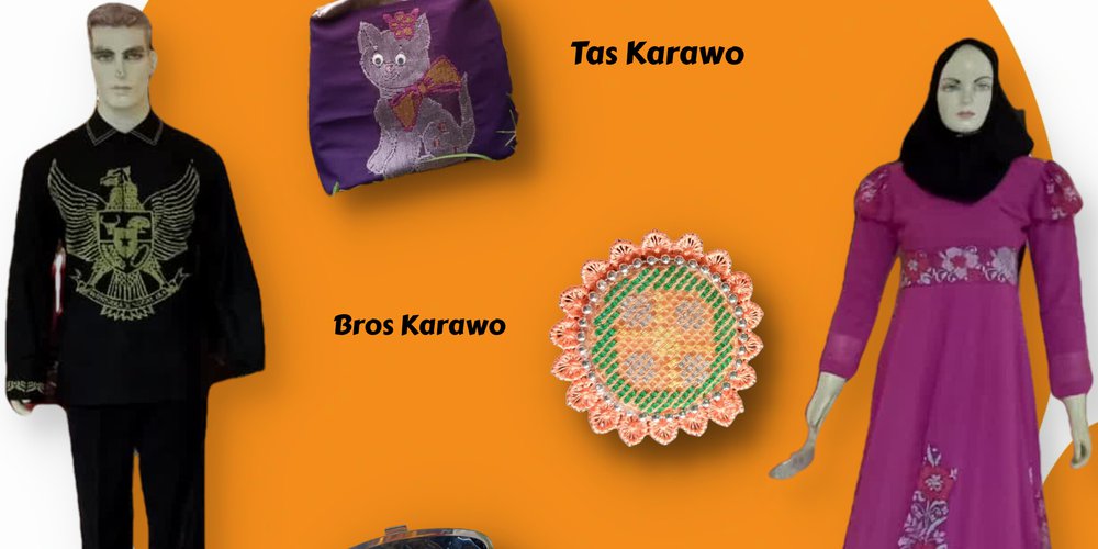 Kerawang Cloths, Brooches, Wallets and Bags